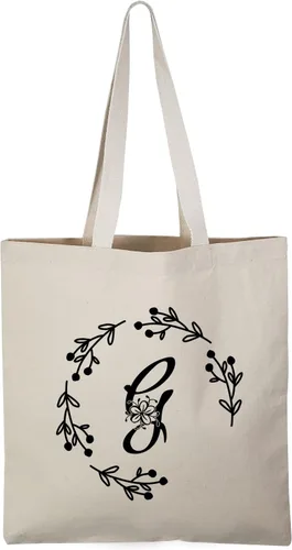 Vista 8 de TBF Bolsas de lona resistentes con iniciales personalizadas para mujer