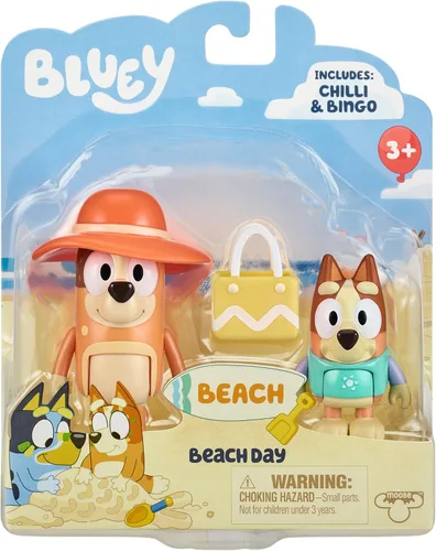 Vista 17 de Bluey Action Heroes - Juego de figuras de juguete de 2 unidades, figuras articuladas de personajes con figuras de karate y mochila propulsora