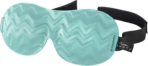 Vista 4 de Bucky Máscara de ojos ultraligera para viajar y dormir, color negro, talla única
