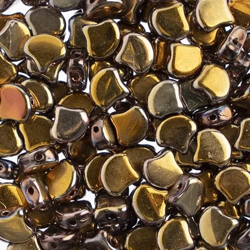 Vista 7 de John Bead Cuentas de hoja de Ginko checo de bronce de cristal de 1.76 oz de 0.295 in para hacer pulseras de joyería DIY