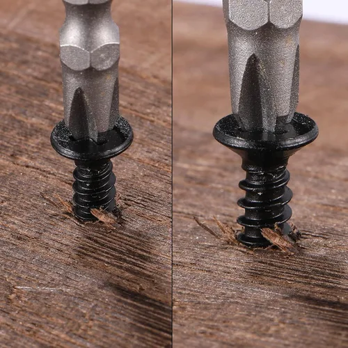 Vista 6 de Tornillos para madera #4 x 1/2", 100 tornillos de acero inoxidable 18-8 (304), cabeza plana Phillips, tornillos autorroscantes rápidos para paneles