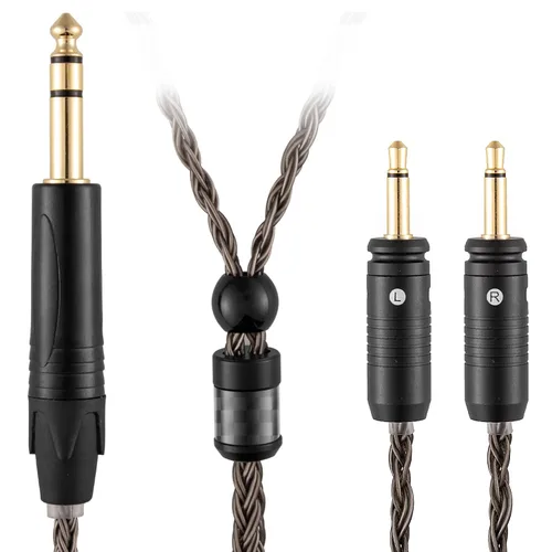 Vista 12 de Cable equilibrado de 0.098 pulgadas compatible con auriculares Focal Clear MG, Stellia, Celestee, Elear, Elegia, Elex, Radiance para cable focal