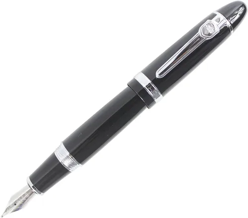 Vista 10 de Expert Deluxe - Pluma estilográfica con estuche para bolígrafos, barril grande, color negro con ribete dorado Negro con dorado