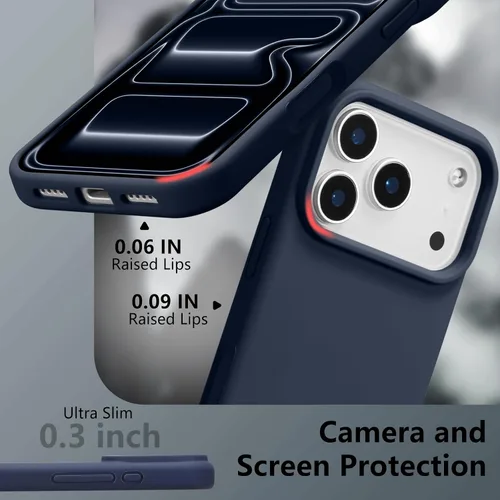 Vista 468 de Funda magnética de silicona para iPhone 13 Pro, color blanco antiguo [Compatible con Magsafe] [Forro de microfibra suave antiarañazos], funda