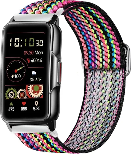 Vista 7 de Lamshaw Compatible con la correa de reloj inteligente Mindrose, correa ajustable elástica elástica de 0.71 pulgadas, compatible con reloj Mindrose