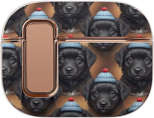 Vista 9 de Funda para auriculares compatible con Airpods Pro 2, funda de plástico, con bloqueo, protección a prueba de golpes