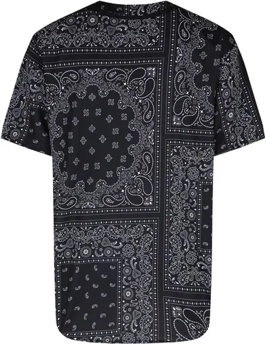 Vista 2 de Camiseta de béisbol con estampado de bandana para hombre (S a 5XL)