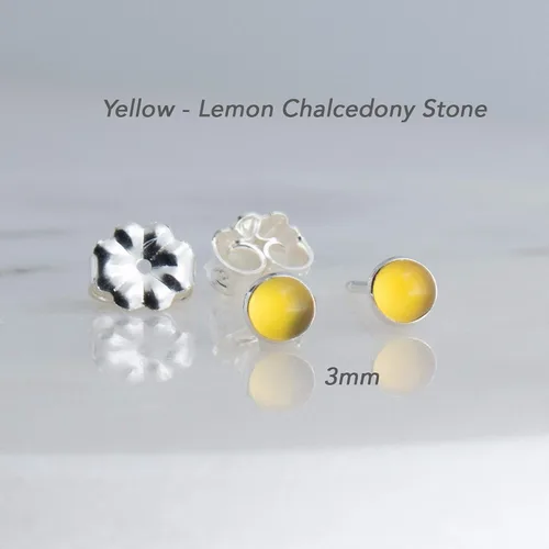 Vista 70 de Aretes pequeños de plata de ley para cartílago, tragus, hélix, múltiples piercings hipoalergénicos, piedra natal para mujer, juego de bisel