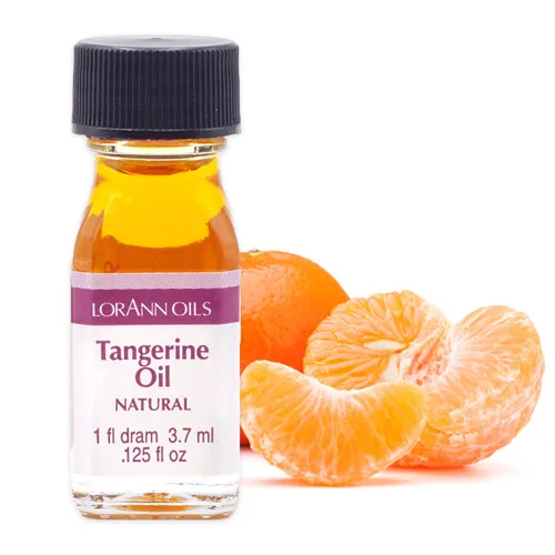 Vista 2 de LorAnn Aceite de Mandarina SS, Natural, 1 botella de dram (0.0125 fl oz - 0.1 fl oz - 1 cucharadita)