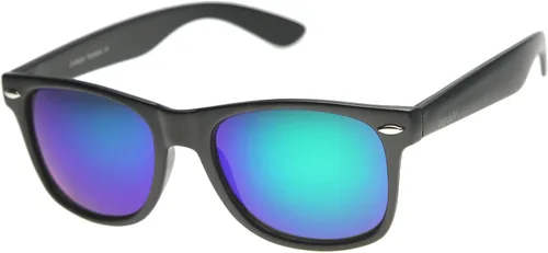 Vista 7 de zeroUV - Gafas de sol con montura de cuerno negro mate