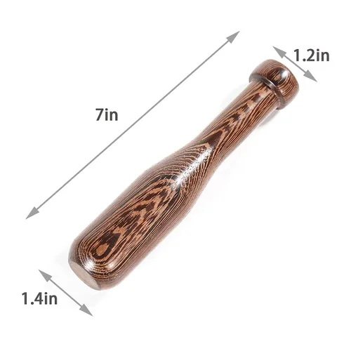 Vista 2 de Maja de madera hecha a mano para moler especias, mortero de madera, accesorios de barra de mortero y herramientas de palo de cóctel, adecuadas
