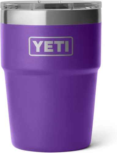 Vista 28 de YETI Rambler - Vaso apilable de 16 onzas, aislado al vacío, de acero inoxidable con tapa MagSlider Apilable