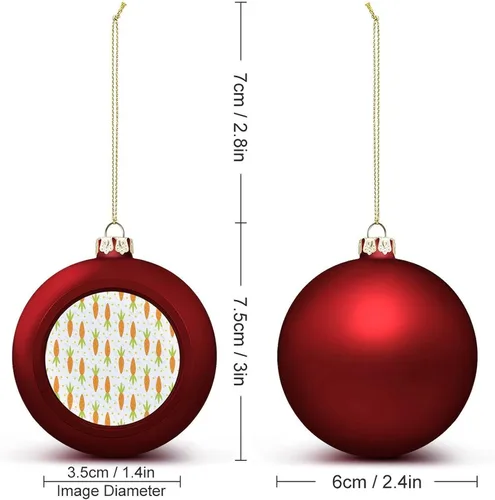 Vista 112 de Boobs Funny Shatterproof Matte Christmas Balls for Tree Wreath Home Decor 1PCS