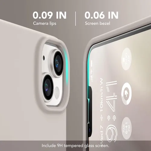 Vista 4 de GONEZ Funda magnética para iPhone 14, compatible con Magsafe, con protector de pantalla + protector de cámara, forro de microfibra antiarañazos