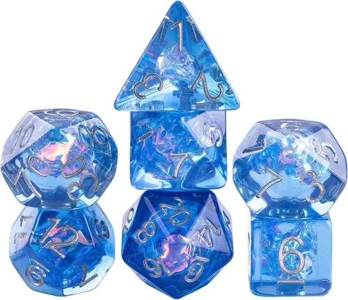 Vista 33 de UDIXI Juego de 7 dados poliédricos DND D&D, RPG D y D con bolsa de almacenamiento para juegos de rol y otros juegos de mesa (Aarakocra)