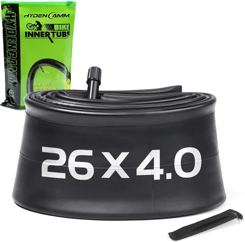 Vista 13 de 1/2/4 Pack 20x4 26x4.0 Fat Bike Tube with AV 32mm Schrader Valve, Premium Butyl Rubber Fat Tire Bike Tubes with Tire Levers, 20, 26x3.5-4.5 Bike