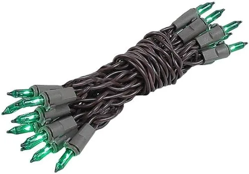 Vista 11 de Novelty Lights Mini cadena de luz verde azulado de 8.5 pies con 20 bombillas en cable marrón Non Connectable Incandescent Fairy Lights For Bottles
