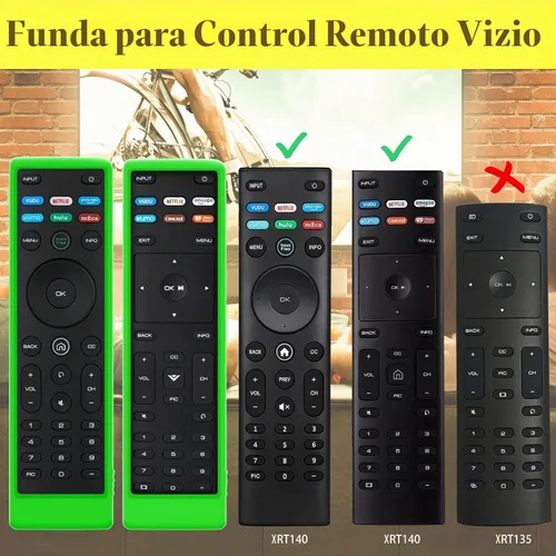 Vista 6 de Funda para control remoto Vizio, compatible con Vizio Remote Case XRT136 / XRT140 D Series Universal Smart TV Control Reemplazo Funda de silicona