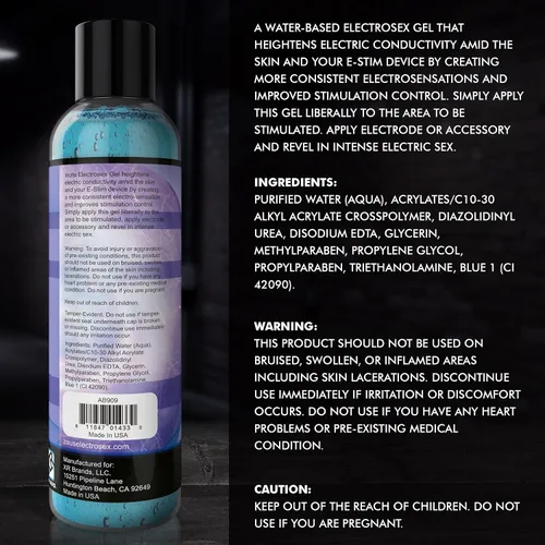 Vista 4 de Zeus Electrosex Incite Gel Conductivo 8.5 oz