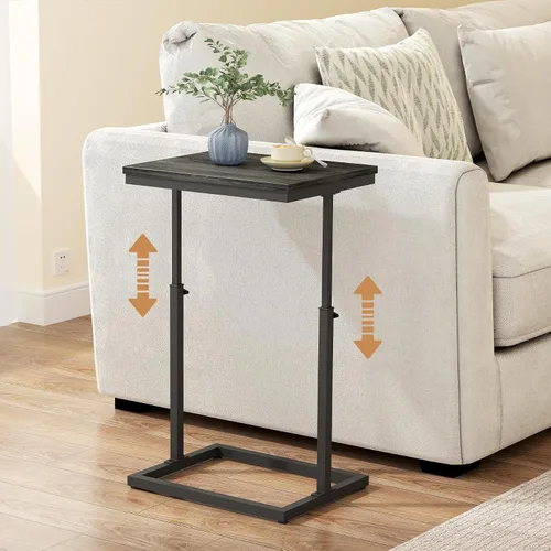 Vista 20 de TUTOTAK Mesa auxiliar, mesa auxiliar, mesa de sofá alta, mesa de sofá, sala de estar, dormitorio, negro TB01BK083P