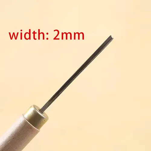 Vista 6 de 0.0-0.3 in V Tipo Exposición Triángulo Cincel de carpintería Cinceles Mano Madera Tallar Cuchillos PARA Tallar Herramientas en Blanco (1 unid) 0.079