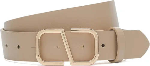 Vista 2 de WANTESS Cinturones de cuero para mujer para jeans Vestido de moda Cinturón de mujer con hebilla dorada