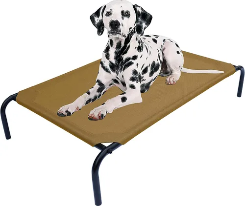 Vista 10 de Cuna elevada para mascotas pequeñas, cama elevada para perros con malla transpirable, marco de acero resistente