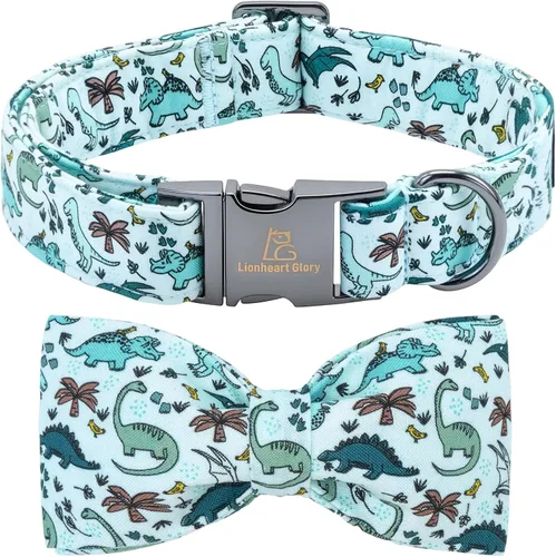 Vista 33 de Lionheart glory Collar de perro con bandera estadounidense, collar de lazo para perro del 4 de julio, resistente y ajustable, patriótico