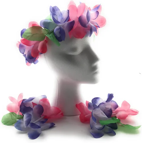 Vista 3 de Mahalo Floral Leis Diadema y muñeca Set (Conjunto de 12)