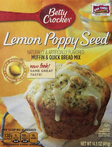Vista 22 de Betty Crocker Mezcla de muffins de nuez de plátano, hecha con nueces, 6.4 oz.