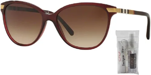 Vista 2 de BURBERRY BE4216 Cat Eye Sunglasses For Women+ BUNDLE with Designer iWear Eyewear Care Kit