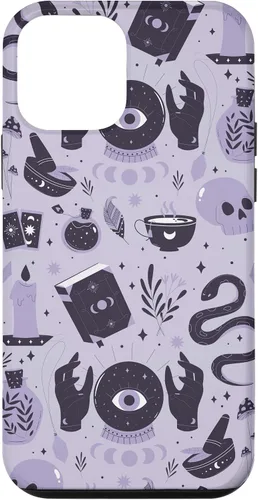 Vista 12 de Funda para iPhone 14 Witch's Essentials Pattern Witchy Design Halloween