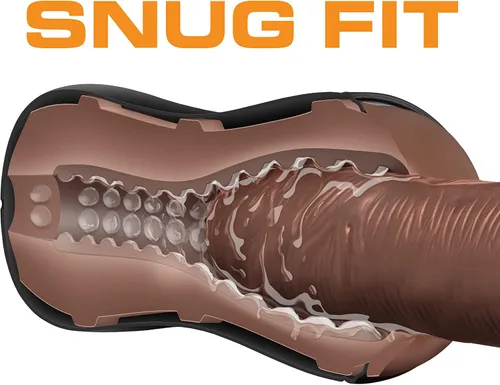 Vista 7 de Blush Coverboy The Mechanic 7.5" Masturbador masculino para bolsillo - Estimulador de autolubricación para hombres - Funda anal de textura ajustada