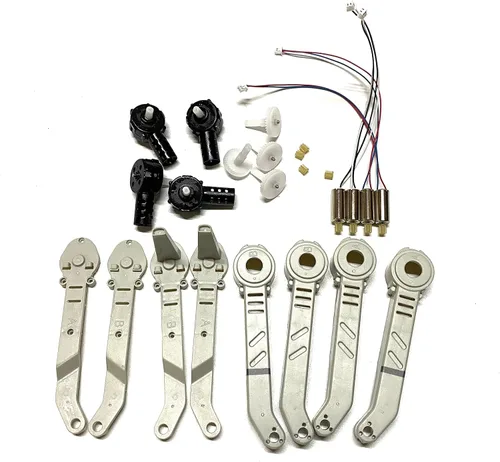 Vista 3 de E88 S89 P5-Pro Rc Drone Accesorios Motores Shell Motor Case Engranajes Kit de piezas de repuesto (Color : E88 Kit de brazo negro)
