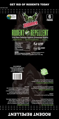 Vista 7 de Bolsas de disuasión repelentes de ratones extra fuertes, USDA 99% a base biológica, aceites de menta y romero repelen ratones que anidan