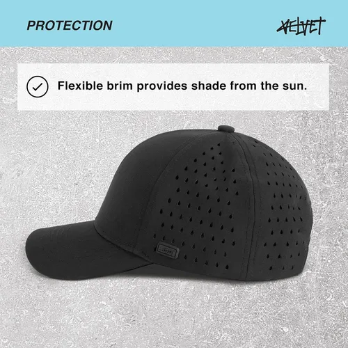 Vista 5 de Hydro - Gorra de béisbol impermeable para deportes, resistente al agua, para todos los días, golf, talla única, unisex, Negro