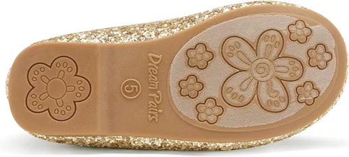 Vista 6 de DREAM PAIRS Zapatos de vestir para niñas pequeñas, zapatos de ballet para fiesta, boda, niña de las flores