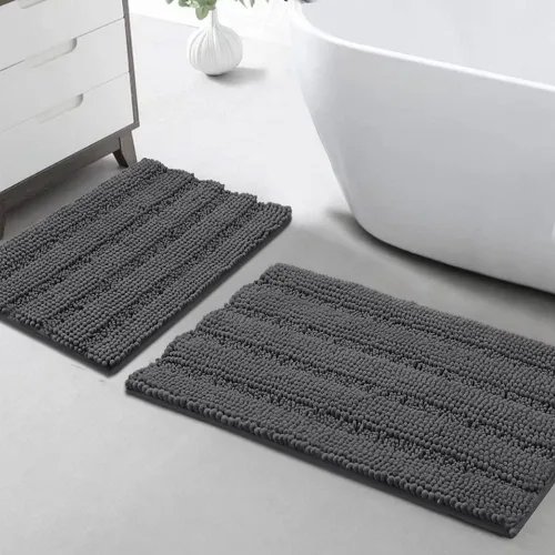 Vista 154 de Turquoize Alfombra de baño de chenilla de lujo para baño, extra absorbente, alfombra de ducha de microfibra antideslizante para baño, alfombra Aqua