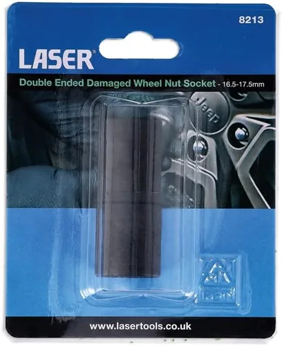 Vista 5 de Laser Herramientas 8213 doble extremo dañado rueda tuerca zócalo 0.650x0.689 in