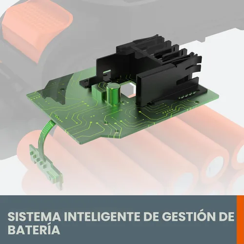 Vista 4 de Batería WORX de 20 V PowerShare de iones de litio de 2.0 Ah, 1 pieza, WA3669