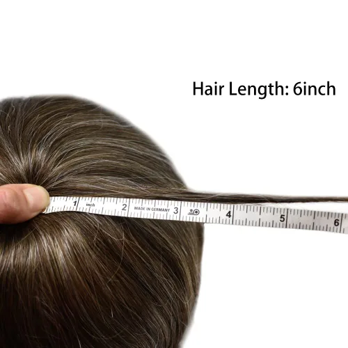 Vista 106 de Toupee para hombre 100% cabello humano real tupé para hombres 0.004 in piel de poliuretano para hombre, sistema de reemplazo de piezas de pelo