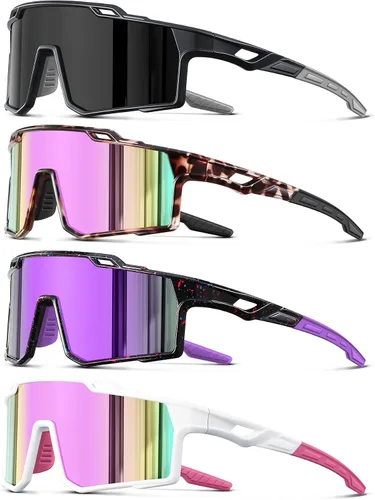 Vista 7 de Gafas de sol deportivas polarizadas para hombre, ciclismo, conducción, pesca, protección UV, ligeras, marco grande, gafas de bicicleta de montaña