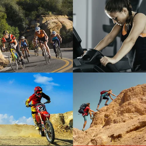 Vista 7 de Cevapro Guantes de ciclismo para hombres y mujeres, guantes de bicicleta de montaña MTB, guantes de bicicleta con almohadilla antideslizante que