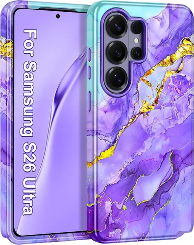 Vista 19 de Hekodonk Funda para Galaxy A17 5G/Galaxy A16 5G, resistente cuerpo completo, protección a prueba de golpes, 3 en 1, híbrida de policarbonato duro
