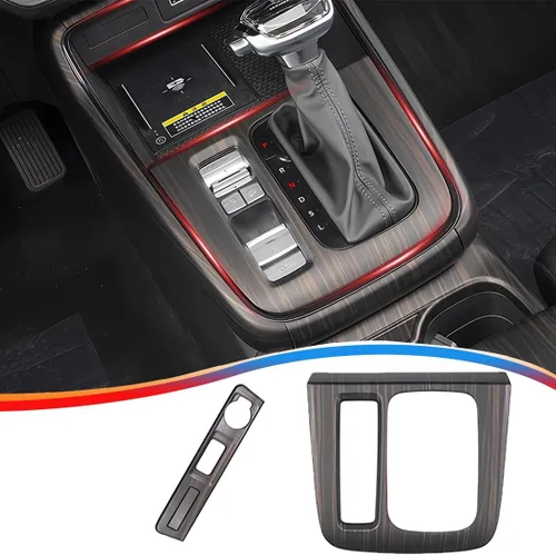 Vista 8 de MUXEE 2 piezas de marco de consola central, cubierta de panel de palanca de cambios, moldura para Honda CRV CR-V 2023 2024 2025 2026 - Accesorios