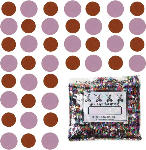 Vista 130 de Confetti Circle 1/4" Negro, Azul Marino Combo - 2 bolsas de media onza (1 oz) (8550/9971)