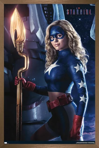 Vista 16 de Trends International DC Comics TV Stargirl - Póster de pared de arte clave, 22.4 pulgadas de largo x 14.7 pulgadas, versión enmarcada de madera