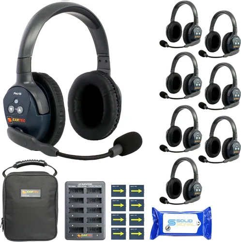 Vista 9 de Eartec Ultralite PRO16 - Sistema de auriculares de intercomunicación inalámbricos para 2 usuarios, largo alcance 1/2 milla, dúplex completo manos
