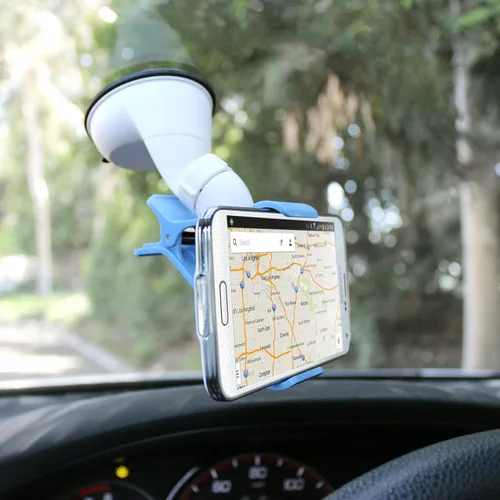 Vista 4 de Soporte universal para teléfono de automóvil con almohadilla de ventosa adhesiva de fuerza industrial, base de operación con una sola mano