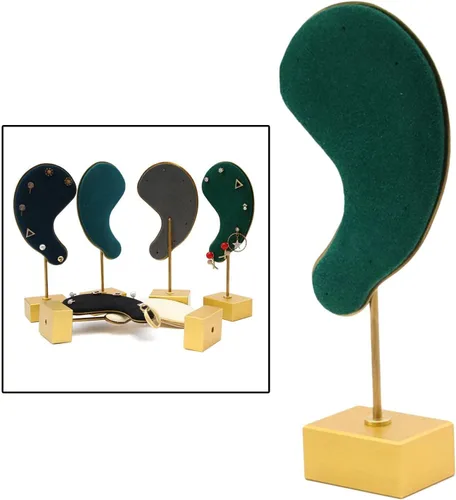 Vista 2 de misppro Soporte De Pendiente Organizador De Soporte De Metal Soporte De Pendiente Con Soporte De Microfibra De Metal Para Pendientes Pulseras Y